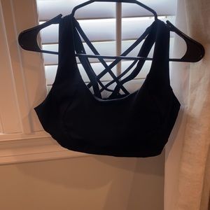Black Lululemon Free to Be Elevated Bra (DD/E)